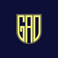 gad letter logo design © Abdullah