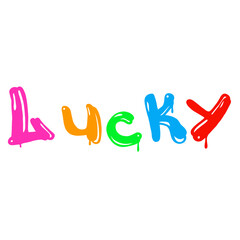 Graffiti 'lucky' (color).