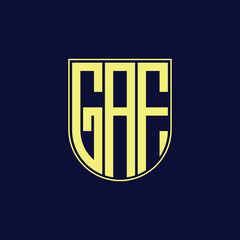 gaf letter logo design