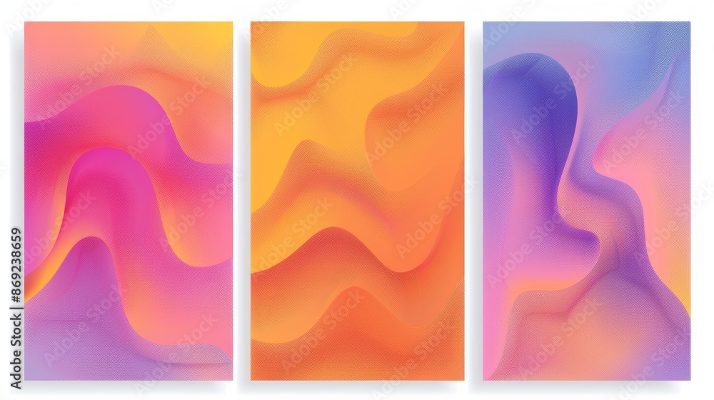 Poster this retro poster template in y2k aesthetic style features a fluid gradient background, abstract sha