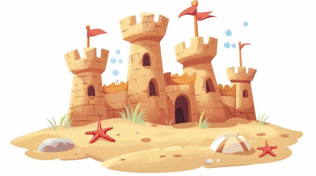 Sandcastle clip art preview