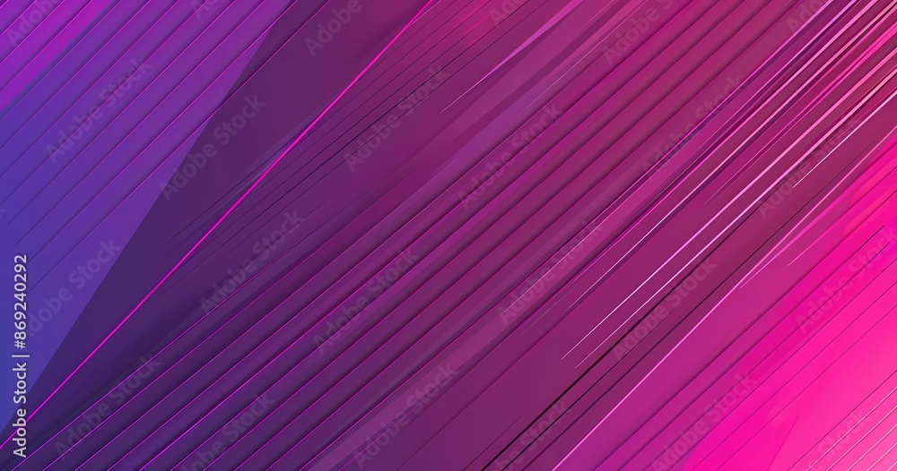 Aufkleber purple and pink vector gradient background with thin line frame, geometric texture pattern for poste