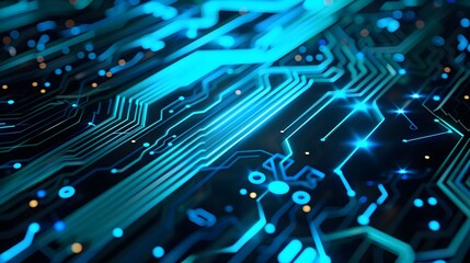 Futuristic Digital Circuits and Intelligent Systems Abstract Background