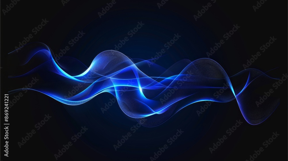 Poster wifi neon light effect symbol. wave radar sensor for wireless technology. abstract sound scan glow i