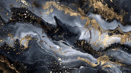 Fototapeta premium Luxurious abstract design with metallic elements and glitter, adding sophisticated glamour to any setting.