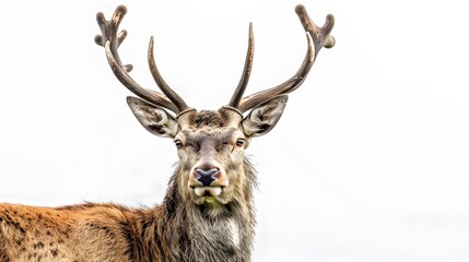 Deer with white background