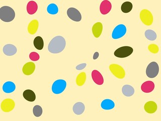 seamless pattern with easter eggs. colorful dots pattern background- colorful dot seamless pattern