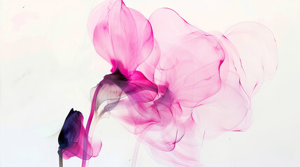 Delicate Pink Floral Abstract Background