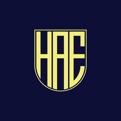 hae letter logo design