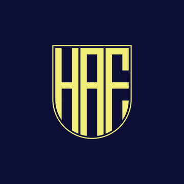 haf letter logo design