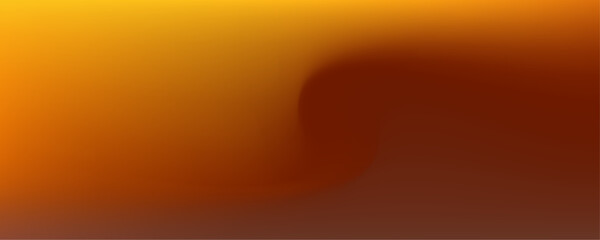 Abstract Silhouette of a wave on a golden sunset gradient background. Tropical sunset beach background. Color mix for autumn orange. Modern and trendy backdrop, template, banner. Vector Illustration.