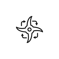 airscrew icon logo sign vector outline