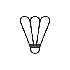 Badminton icon logo sign vector outline