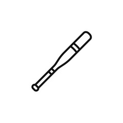 Baseball bat icon logo sign vector outline