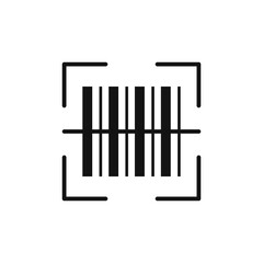 Bar code scanner icon logo sign vector outline