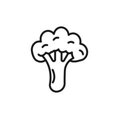 broccoli icon logo sign vector outline