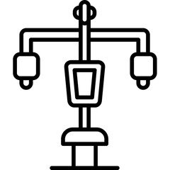Lat Pulldown Machine Icon