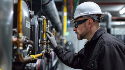 Warehouse Heating and Cooling System Installation by Professional technician