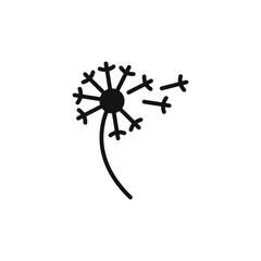 dandelion icon logo sign vector outline