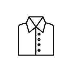 dress shirt icon logo sign vector outline