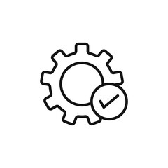 Easy Installation icon logo sign vector outline