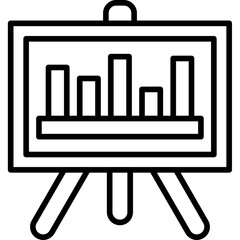 Bar Chart Presentation Icon