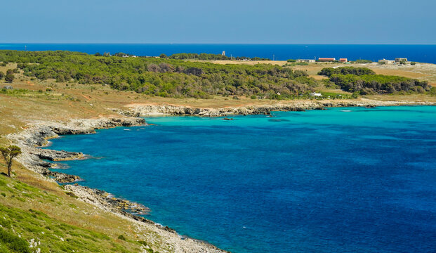 La costa tra punta del Serpe e Baia dell'Orte,Otranto,,Puglia,Italia