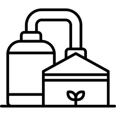 Biogas Plant Icon