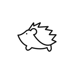 Hegdehog icon logo sign vector outline