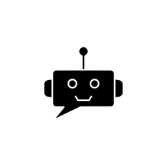 Chatbot icon. Icon eps vector ilustration. Isolate on white background.