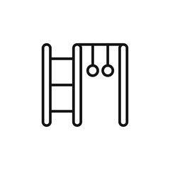 jungle gym icon logo sign vector outline