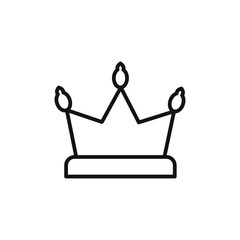 king crown icon logo sign vector outline