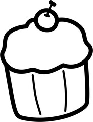 Cupcakes with cherries