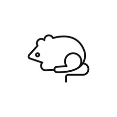 mouse animal icon logo sign vector outline