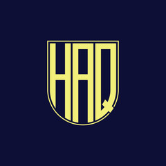 haq letter logo design