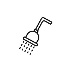 Shower icon logo sign vector outline