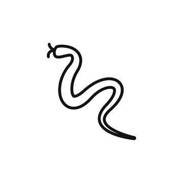 Snake icon logo sign vector outline