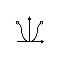 Tangent icon logo sign vector outline