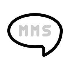 mms icon with duoline style, perfect for user interface projects