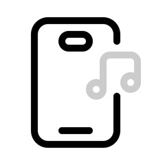 music app icon with duoline style, perfect for user interface projects