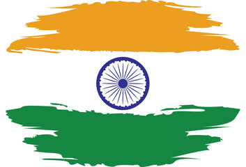 Indian flag illustration for the independence day 15 august