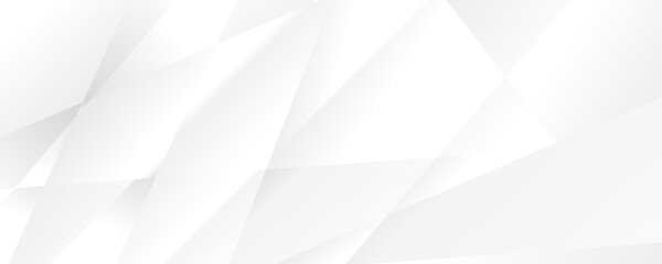 a white background with some light gray and white geometric shapes.