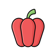 paprika icon vector design template simple and clean