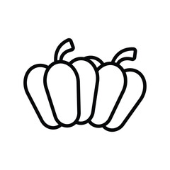 paprika icon vector design template simple and clean