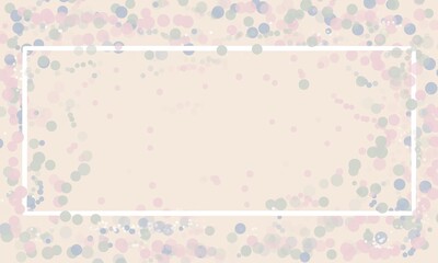 simple rectangle frame with the splashes dots pattern