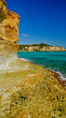 Fototapeta premium Cala di Grotta Monaca, Otranto,,Puglia,Italia