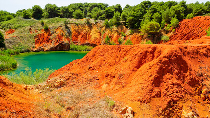 cava di bauxite,Otranto,,Puglia,Italia