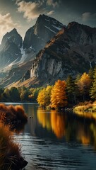 lake in the mountains