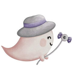 halloween, water color, festival, ghost, 