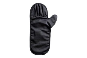 Black oven gloves isolated on transparent background